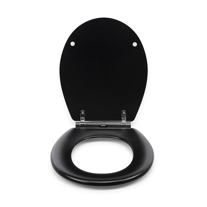 Croydex Lene Black Flexi-Fix Toilet Seat with Soft Close and Quick Release - WL601121H  In Bathroom 