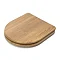 Croydex Levico Oak Effect D-Shaped Flexi-Fix Toilet Seat with Soft Close and Quick Release - WL61028