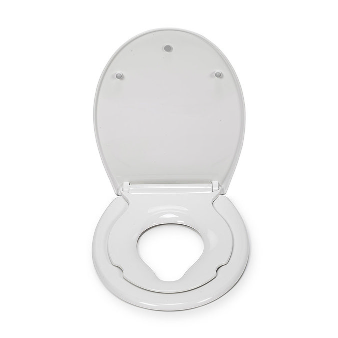 Croydex Lomond Stick 'n' Lock Family Toilet Seat - WL112222H  Profile Large Image