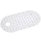 Croydex Lozenge Bath Mat w/ Drainage Hole - 800 x 400mm - Clear - AH220232 Large Image