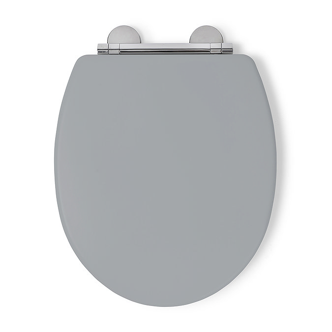 Croydex Lugano Grey Flexi-Fix Toilet Seat with Soft Close and Quick Release - WL601031H  Profile Lar
