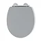 Croydex Lugano Grey Flexi-Fix Toilet Seat with Soft Close and Quick Release - WL601031H  Profile Lar