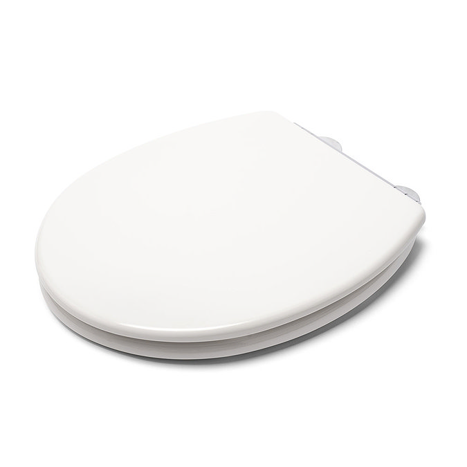 Croydex Lugano White Flexi-Fix Toilet Seat with Soft Close and Quick Release - WL601022H  Profile La