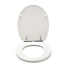 Croydex Lugano White Flexi-Fix Toilet Seat with Soft Close and Quick Release - WL601022H  Feature La