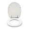 Croydex Lugano White Flexi-Fix Toilet Seat with Soft Close and Quick Release - WL601022H  Feature La