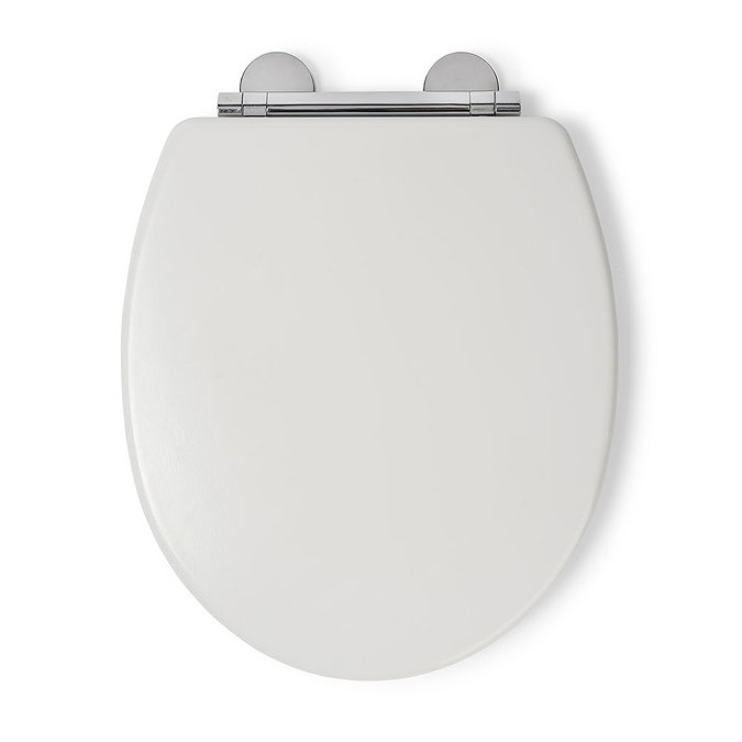 Croydex Lugano White Flexi-Fix Toilet Seat with Soft Close and Quick Release - WL601022H  Standard L