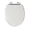 Croydex Lugano White Flexi-Fix Toilet Seat with Soft Close and Quick Release - WL601022H  Standard L