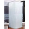 Croydex Magnetic Hemmed L Shaped and Wall Profile Shower Curtain Rail - White Large Image