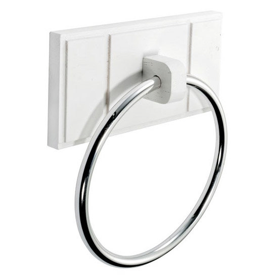 Croydex - Maine Towel Ring - White Pine Wood - WA971522 Large Image