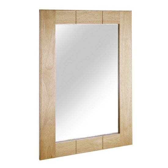 Croydex - Maine Wall Mirror - Natural Wood - WA971076 Large Image