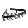Croydex Matt Black Corner Shower Basket - QM775921  Feature Large Image