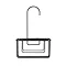 Croydex Matt Black Hook Over Shower Caddy - QM260421 Profile Large Image