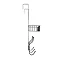 Croydex Matt Black Large Hook Over Shower Caddy - QM262121 Feature Large Image