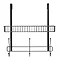 Croydex Matt Black Large Hook Over Shower Caddy - QM262121 Standard Large Image