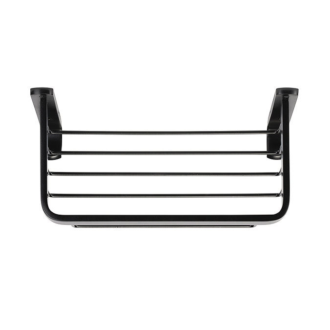 Croydex Matt Black Large Shower Basket - QM770321 Profile Large Image