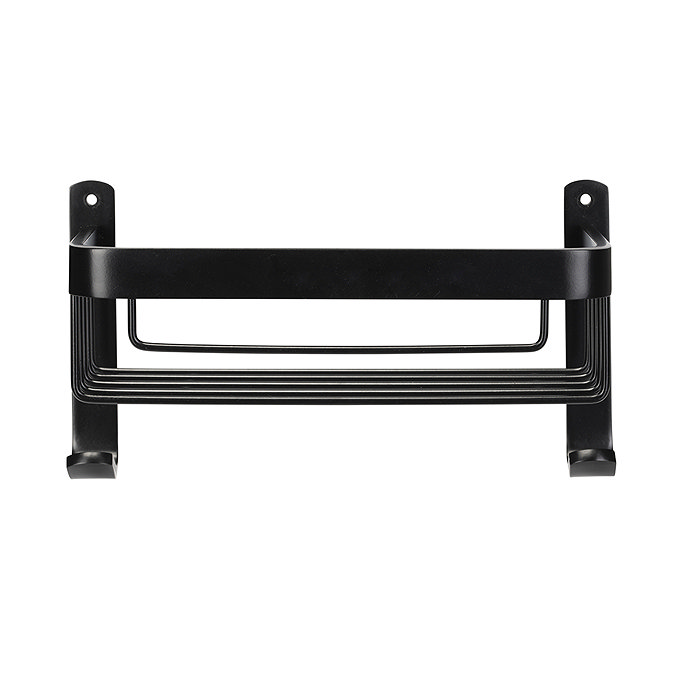 Croydex Matt Black Large Shower Basket - QM770321 Feature Large Image