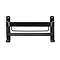 Croydex Matt Black Large Shower Basket - QM770321 Feature Large Image