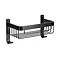 Croydex Matt Black Large Shower Basket - QM770321 Standard Large Image