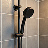 Croydex Matt Black Pressure Boost 1 Function Shower Handset