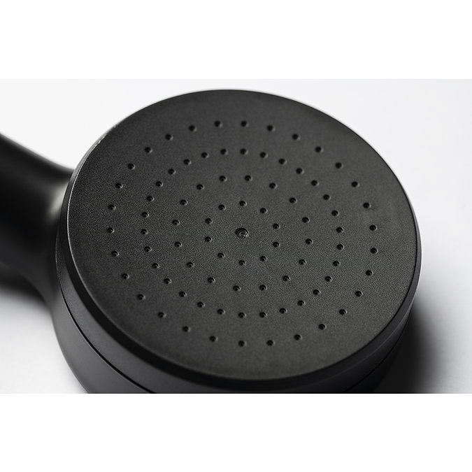 Croydex Matt Black Pressure Boost 1 Function Shower Handset - AM301021 Standard Large Image