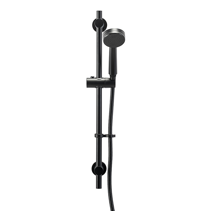 Croydex Matt Black Pressure Boost Flexi-Fix Shower Set - AM300021  Profile Large Image