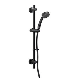 Croydex Matt Black Pressure Boost Flexi-Fix Shower Set - AM300021 Medium Image