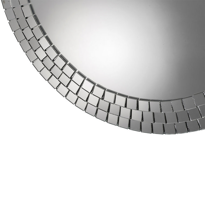 Croydex Meadley Circular Mirror with Mosaic Surround 600 x 600mm - MM700700  Profile Large Image