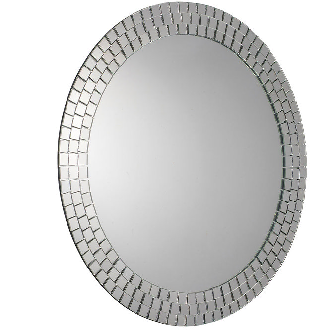 Croydex Meadley Circular Mirror with Mosaic Surround 600 x 600mm - MM700700  Feature Large Image