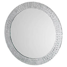 Croydex Meadley Circular Mirror with Mosaic Surround 600 x 600mm Medium Image