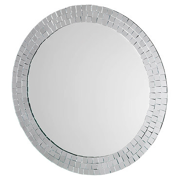 Croydex Meadley Circular Mirror with Mosaic Surround 600 x 600mm - MM700700  Profile Large Image