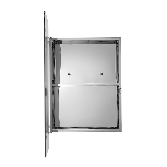 Croydex Medway Round Edges Mirror Cabinet with FlexiFix - WC871505 Standard Large Image