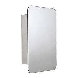 Croydex Medway Round Edges Mirror Cabinet with FlexiFix - WC871505 Medium Image