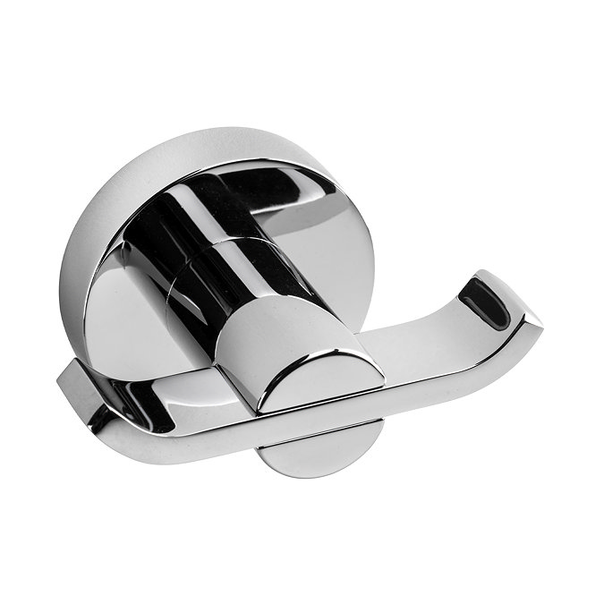 Croydex Metra Flexi-Fix Chrome Double Robe Hook