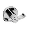 Croydex Metra Flexi-Fix Chrome Double Robe Hook