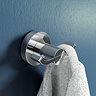 Croydex Metra Flexi-Fix Chrome Double Robe Hook