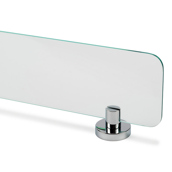 Croydex Metra Flexi-Fix Chrome Glass Shelf