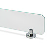 Croydex Metra Flexi-Fix Chrome Glass Shelf
