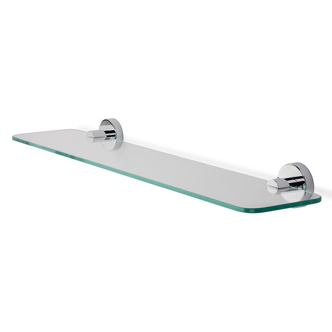 Croydex Metra Flexi-Fix Chrome Glass Shelf