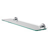 Croydex Metra Flexi-Fix Chrome Glass Shelf