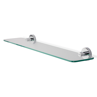 Croydex Metra Flexi-Fix Chrome Glass Shelf