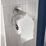 Croydex Metra Flexi-Fix Chrome Toilet Roll Holder