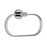 Croydex Metra Flexi-Fix Chrome Towel Ring