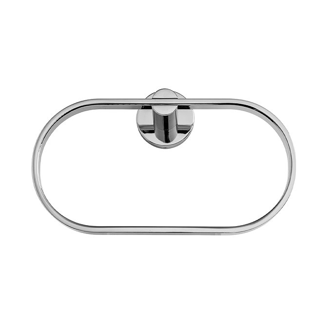 Croydex Metra Flexi-Fix Chrome Towel Ring