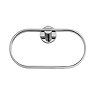 Croydex Metra Flexi-Fix Chrome Towel Ring