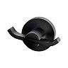 Croydex Metra Flexi-Fix Matt Black Double Robe Hook