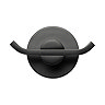 Croydex Metra Flexi-Fix Matt Black Double Robe Hook