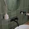 Croydex Metra Flexi-Fix Matt Black Glass Shelf