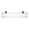 Croydex Metra Flexi-Fix Matt Black Glass Shelf