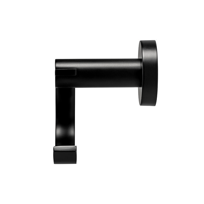 Croydex Metra Flexi-Fix Matt Black Toilet Roll Holder