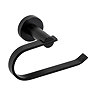 Croydex Metra Flexi-Fix Matt Black Toilet Roll Holder